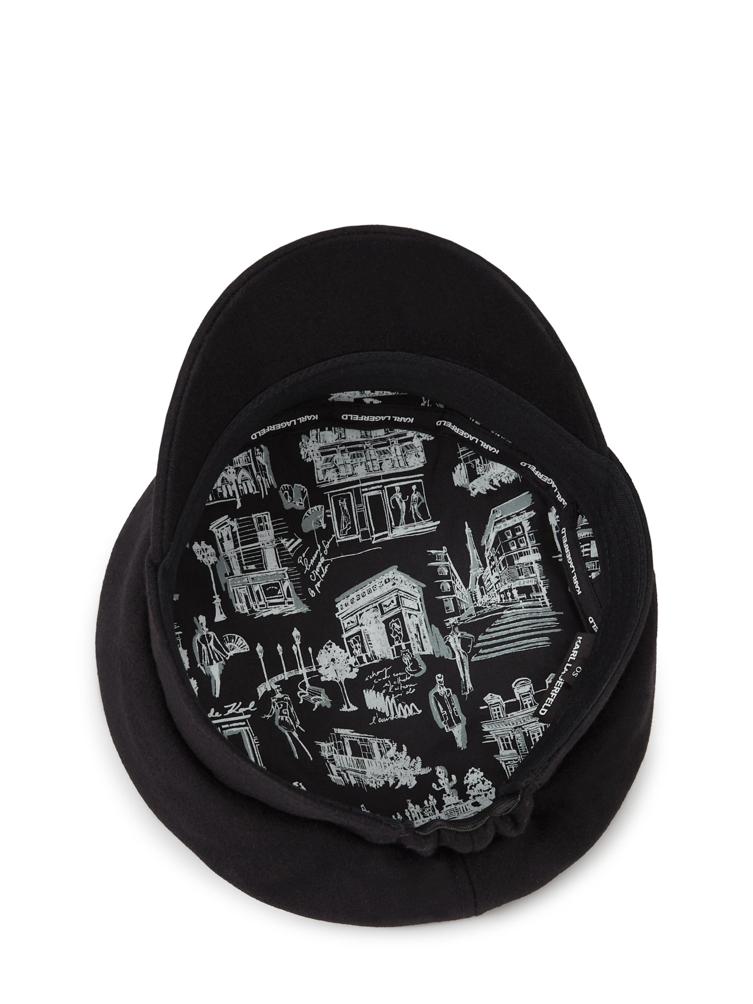 Căciulă 'Maison de Karl' de la Karl Lagerfeld pe negru