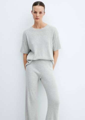 MANGO Pajama Shirt in Grey: front