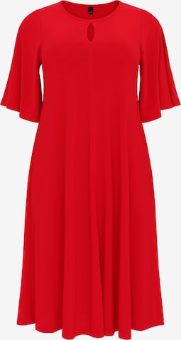 YOEK Dress in Red: front