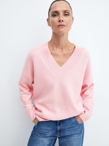 MANGO Pullover 'TALDORAV' i pink: forside