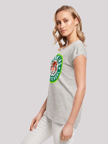 F4NT4STIC Shirt 'Stranger Things Hawkins Tiger Circle Netflix TV Series' in Grijs
