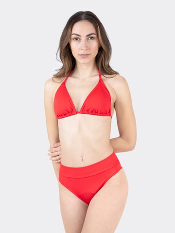 MYLILY Bikini Bottoms 'Perioden Bikini Hose Basic Slip' in Red: front