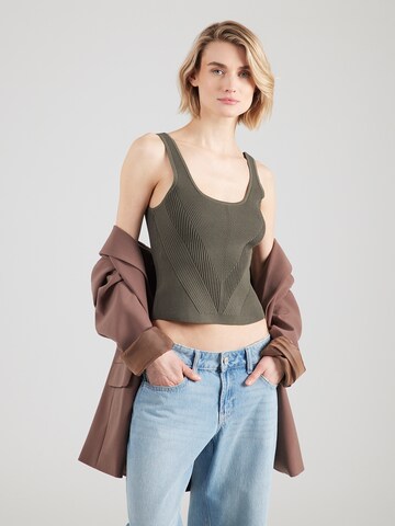 & Other Stories Πλεκτό τοπ σε πράσινο: μπροστά