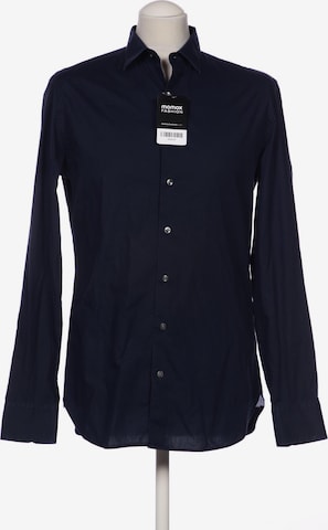 MANGO Button Up Shirt in S in Blue: front