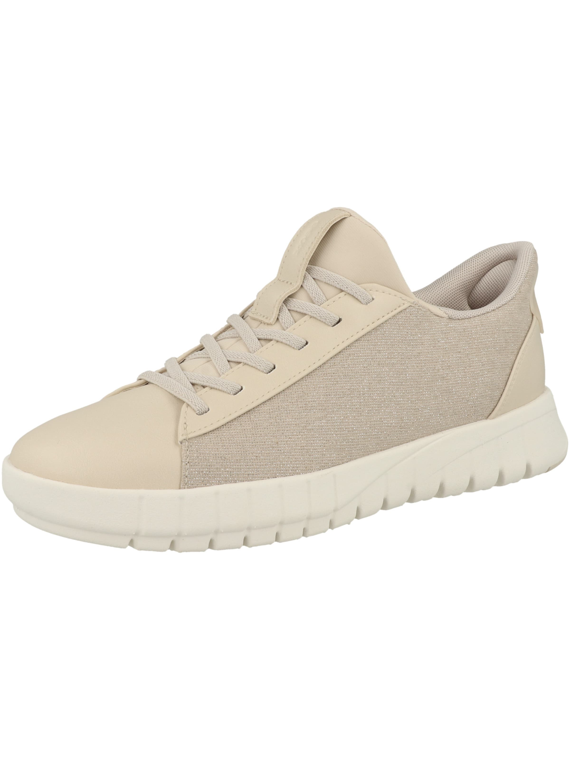 GEOX - Sapatilhas baixas 'Flextride Plus' em bege: frente