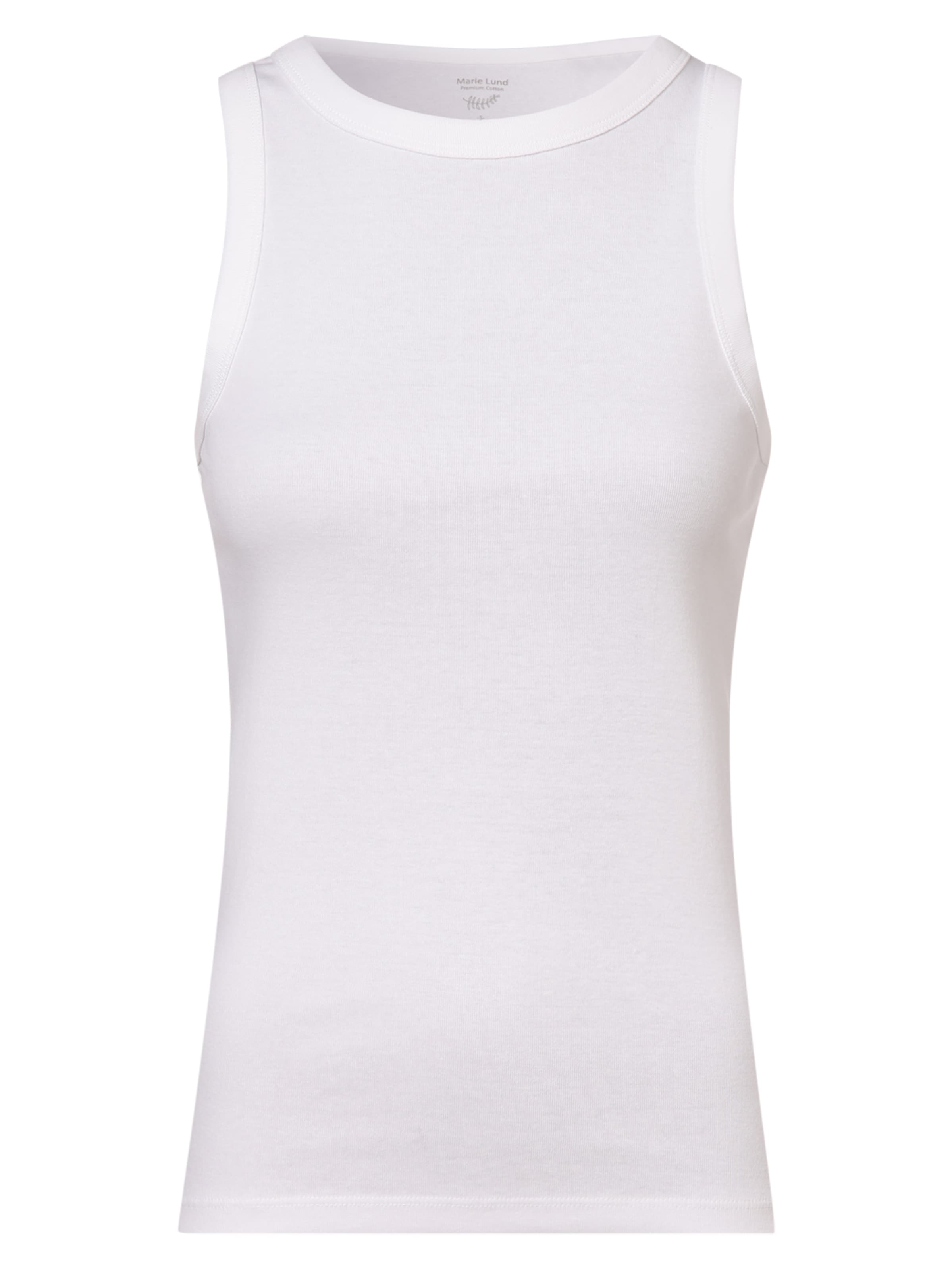 Marie Lund Top in White: front
