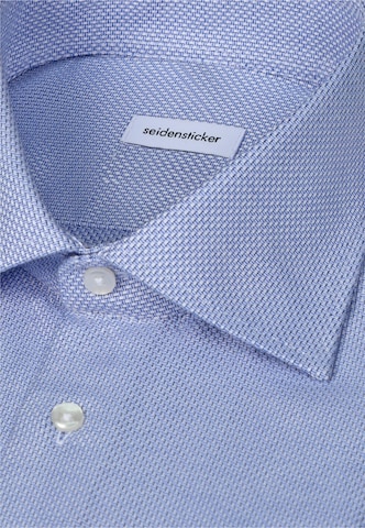 SEIDENSTICKER Slim fit Zakelijk overhemd in Blauw