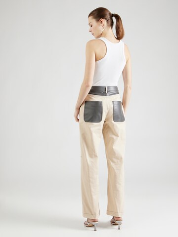 Nasty Gal Regular Broek in Beige