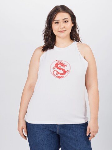 Merchcode Top in White: front