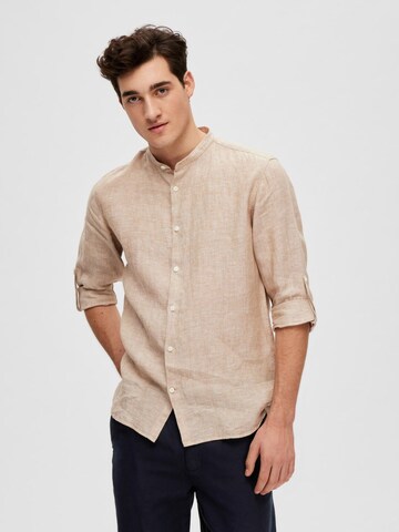 SELECTED Shirt‌ in Beige: Vorderseite