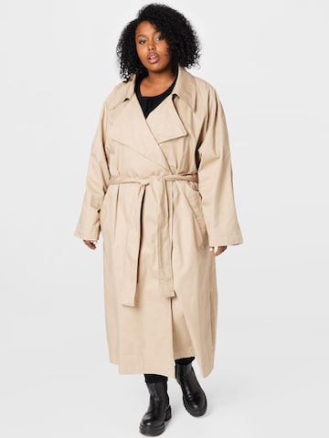 Manteau mi-saison 'JULIE' Forever New Curve en beige : devant