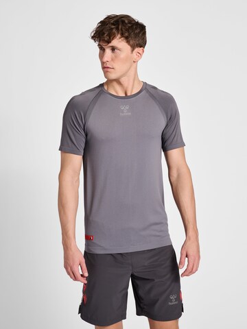 Hummel Funktionsshirt 'Pro Grid' in Grau: Vorderseite