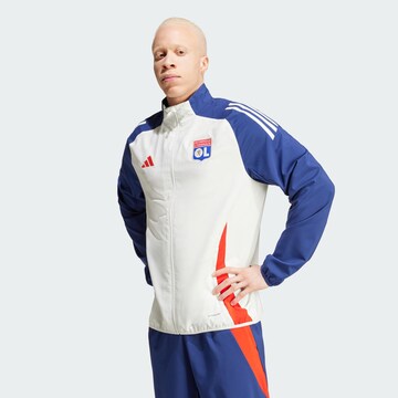 ADIDAS PERFORMANCE Sportjacke 'Olympique Lyon Tiro 24' in Weiß: Vorderseite