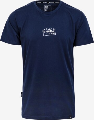 T-Shirt 'Dennis' SPITZBUB en bleu : devant