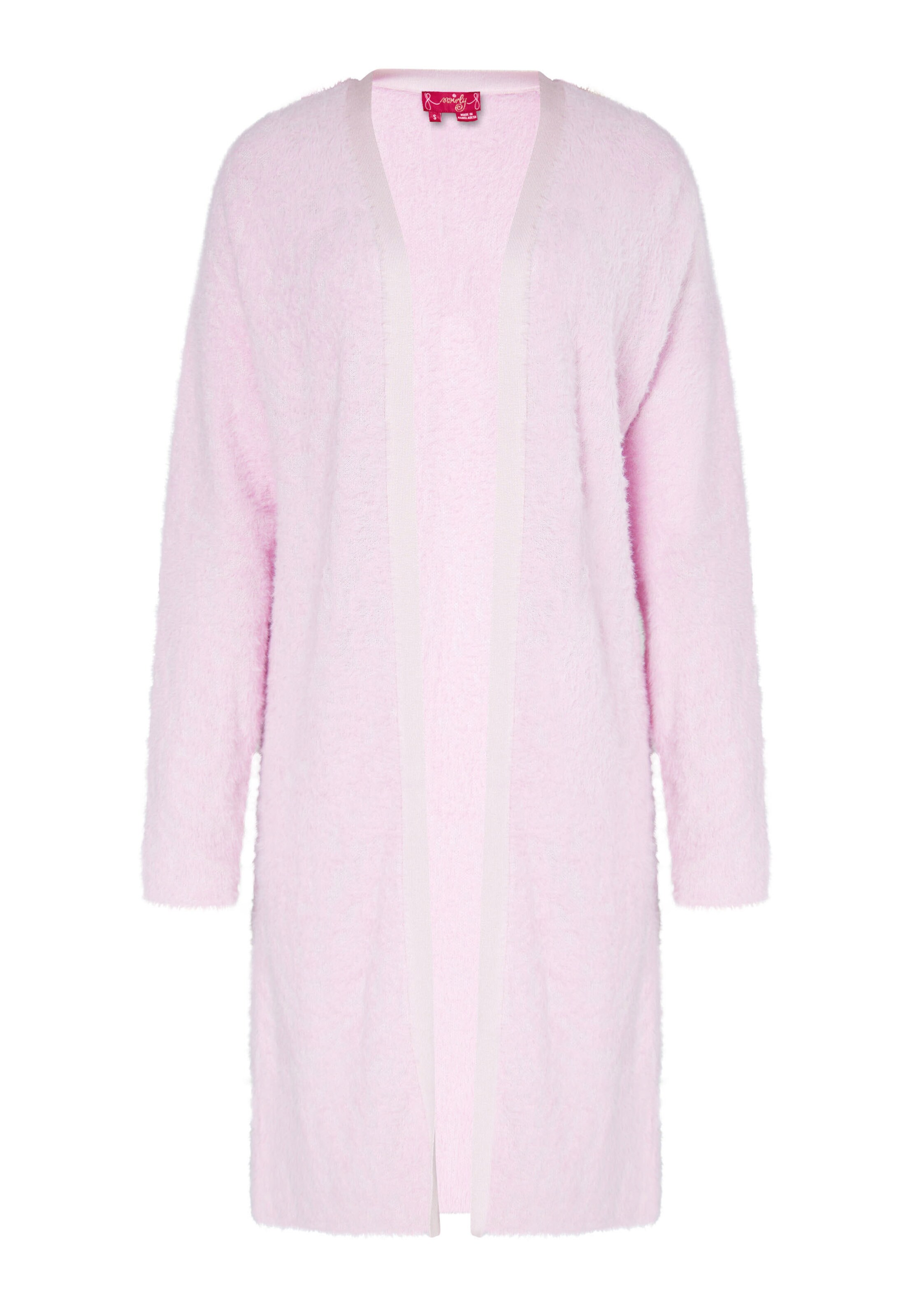 swirly Kardigán - Ružová: predná strana
