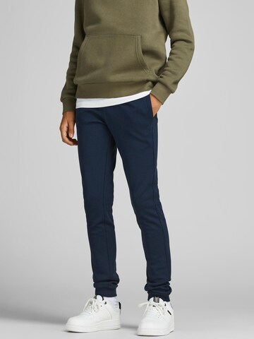 Effilé Pantalon Jack & Jones Junior en bleu : devant