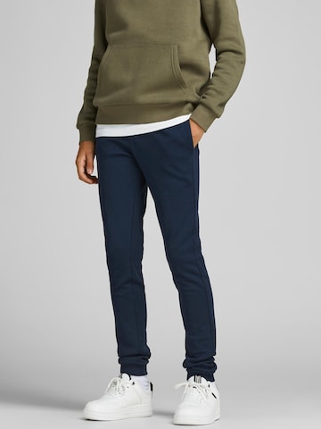 Jack & Jones Junior Tapered Pants in Blue: front