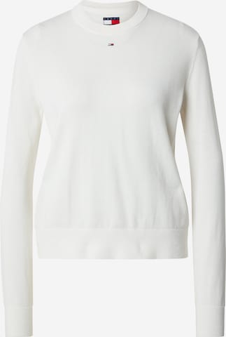 Pulover 'ESSENTIAL' de la Tommy Jeans pe alb: față