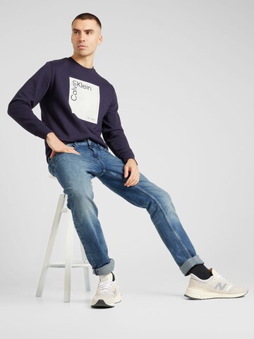 Sweat-shirt Calvin Klein en bleu