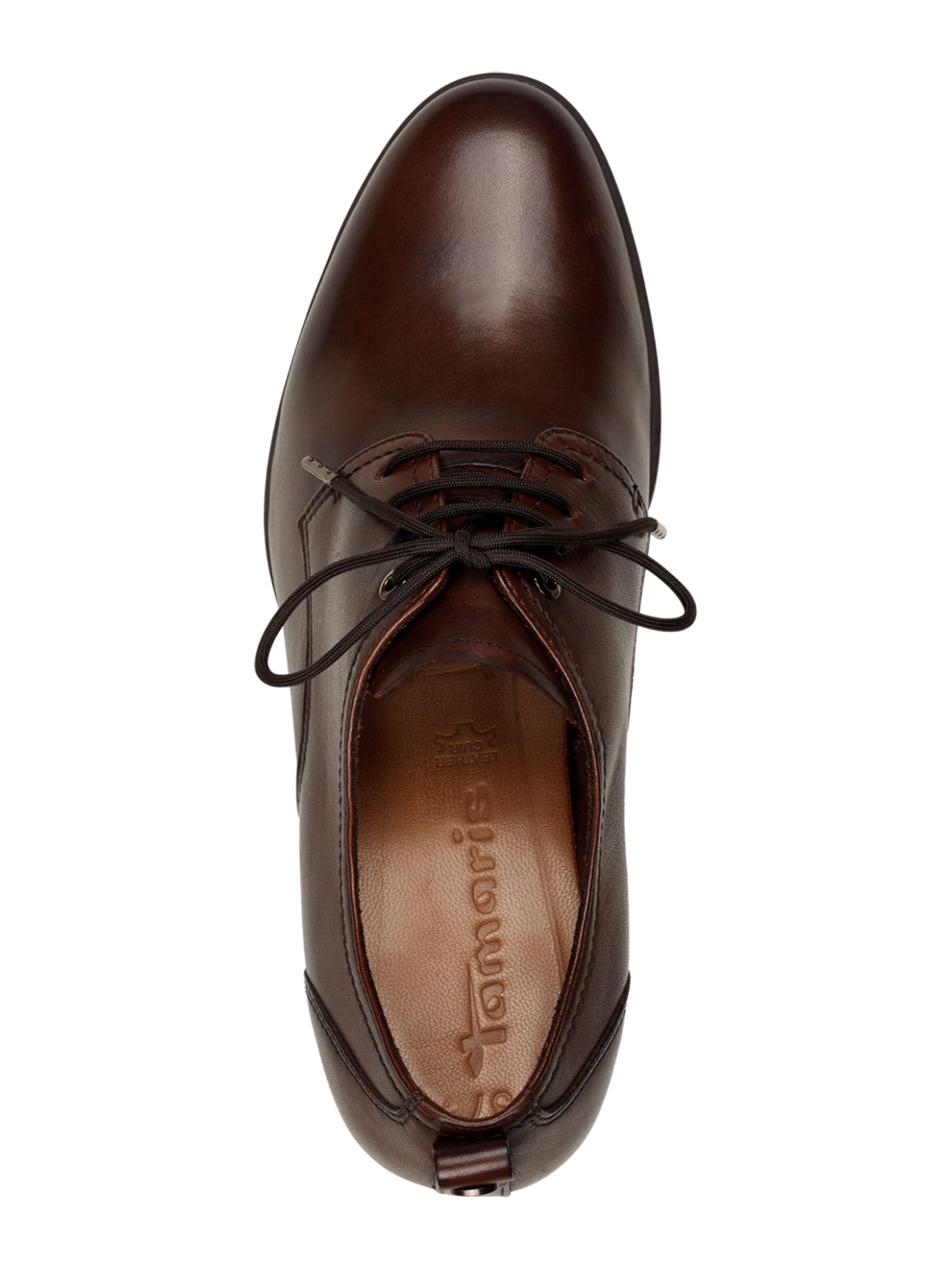 Décolleté con zeppa frontale di Tamaris in marrone