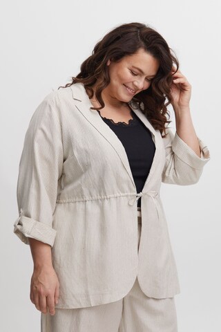 Fransa Blouse 'Fplin Ja 1' in Beige: voorkant