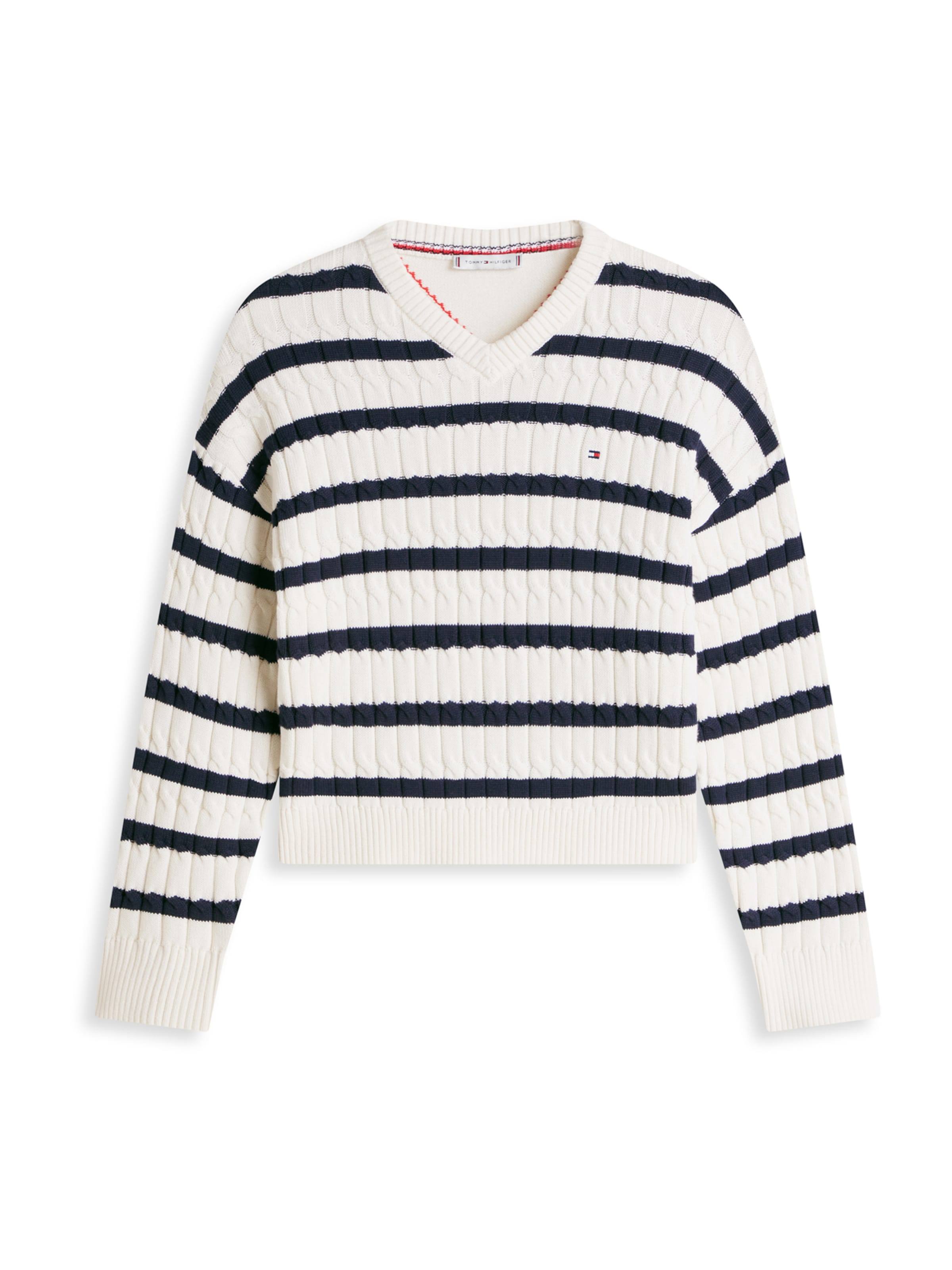 TOMMY HILFIGER Πουλόβερ σε λευκό: μπροστά