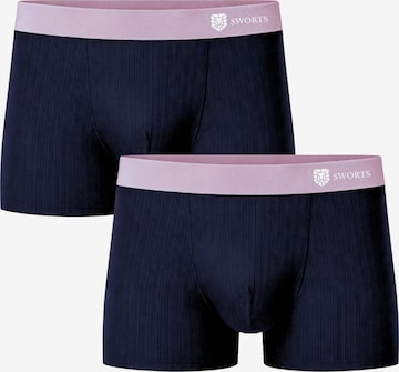 SWORTS Athletic Underwear 'SILK' in Blue: front