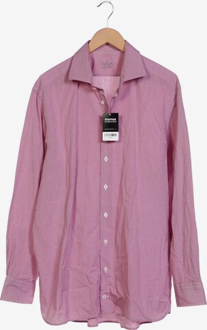 Van Laack Button Up Shirt in XXL in Pink: front
