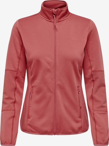 ONLY PLAY Athletic Fleece Jacket 'Jetta' in Red: front