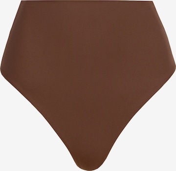 Saintby Anna Baj - Braga de bikini 'High-Waist Bikinihose' en marrón: frente