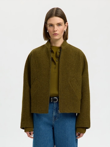 SELECTED Jacke 'SLWJACQUELINE' in Grün: Vorderseite