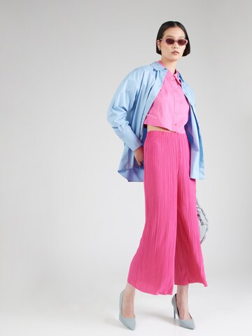 VILA Wide Leg Hose 'PLISA' in Pink