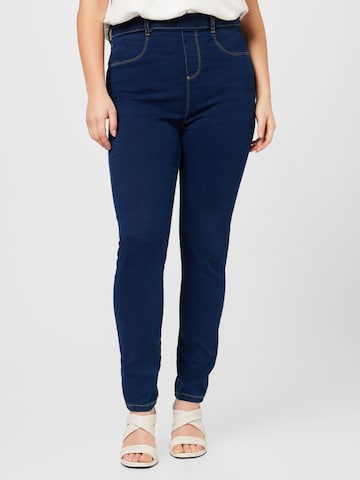 Dorothy Perkins Curve Skinny Jeggings 'Eden' in Blauw: voorkant