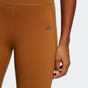 ADIDAS PERFORMANCE Skinny Workout Pants 'Tailored Hiit' in Brown