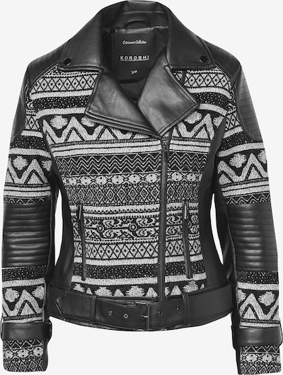 KOROSHI Übergangsjacke in schwarz / weiß, Produktansicht
