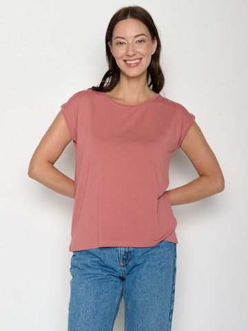 GREENBOMB Shirt 'Timid Basic' in Roze: voorkant