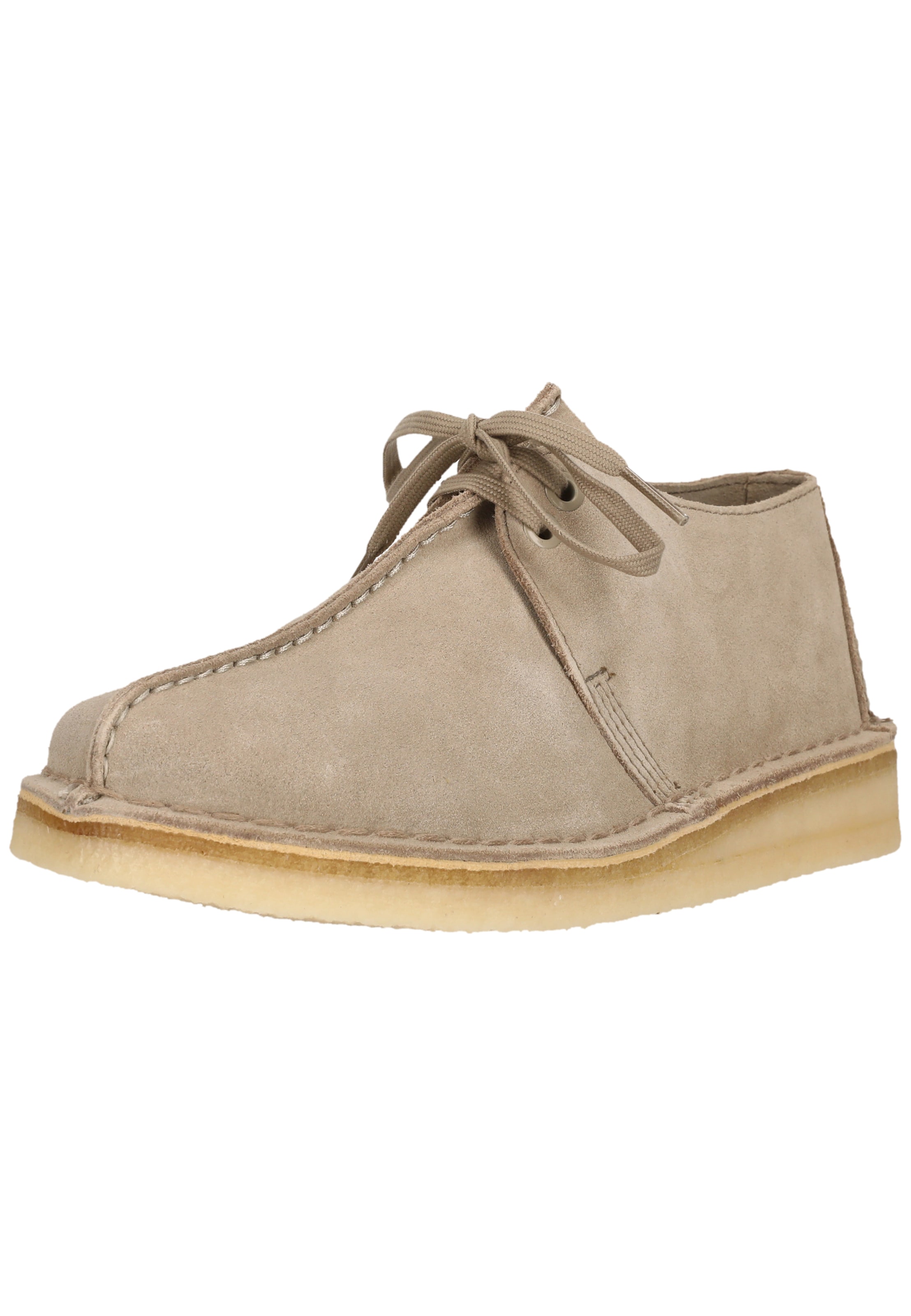 CLARKS Lace-up shoe 'Desert Trek' in Beige: front