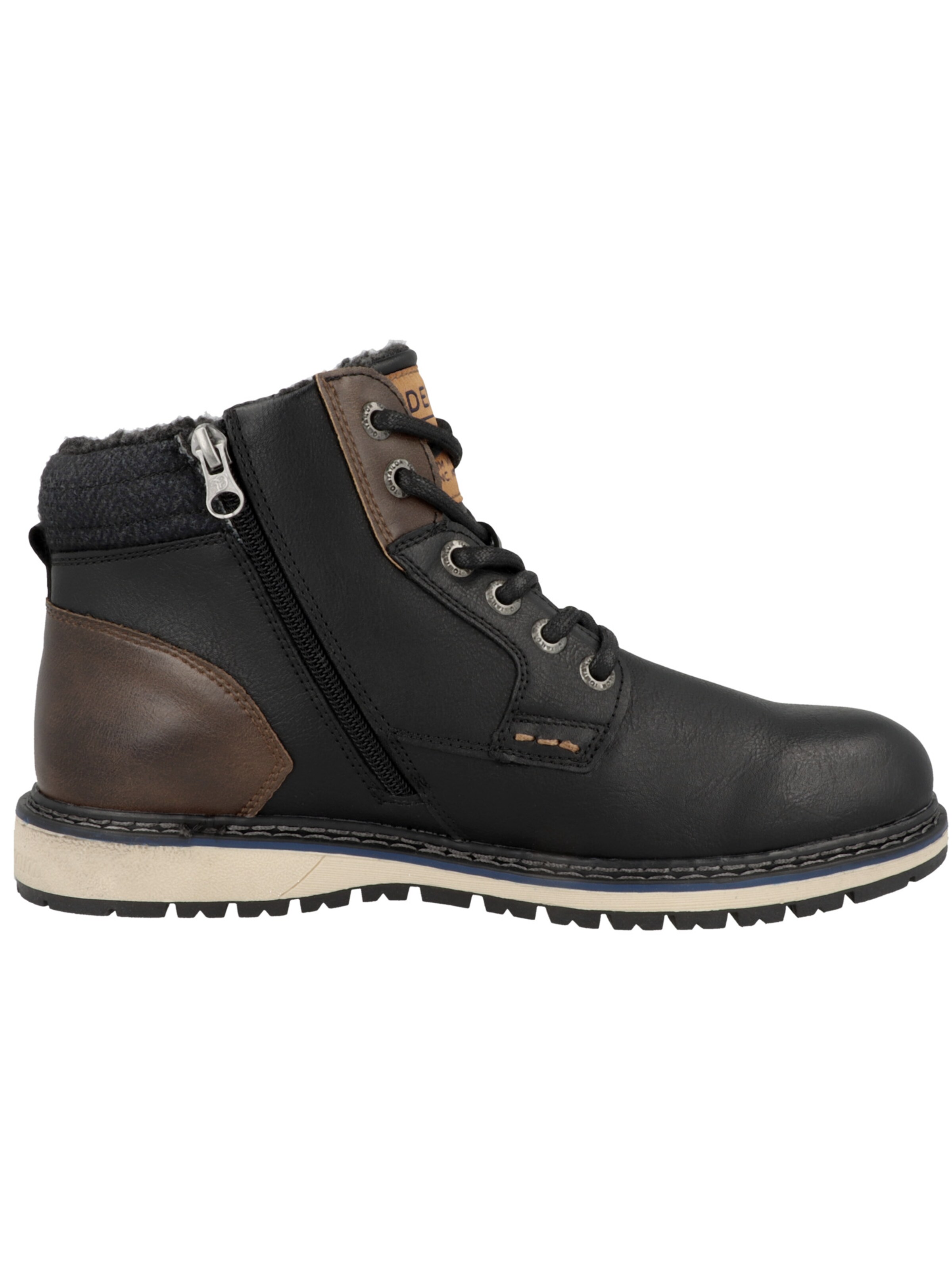 Bottines à lacets TOM TAILOR DENIM en noir