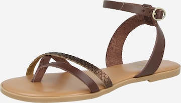 ruda ABOUT YOU Šlepetės per pirštą 'Alessia': priekis