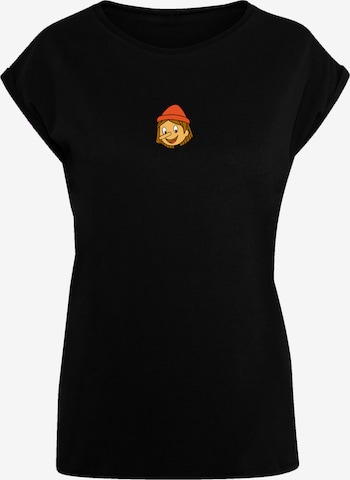 F4NT4STIC Shirt 'Pinocchio No Strings Attached' in Schwarz: Vorderseite