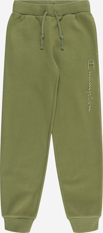 Effilé Pantalon Champion Authentic Athletic Apparel en vert : devant