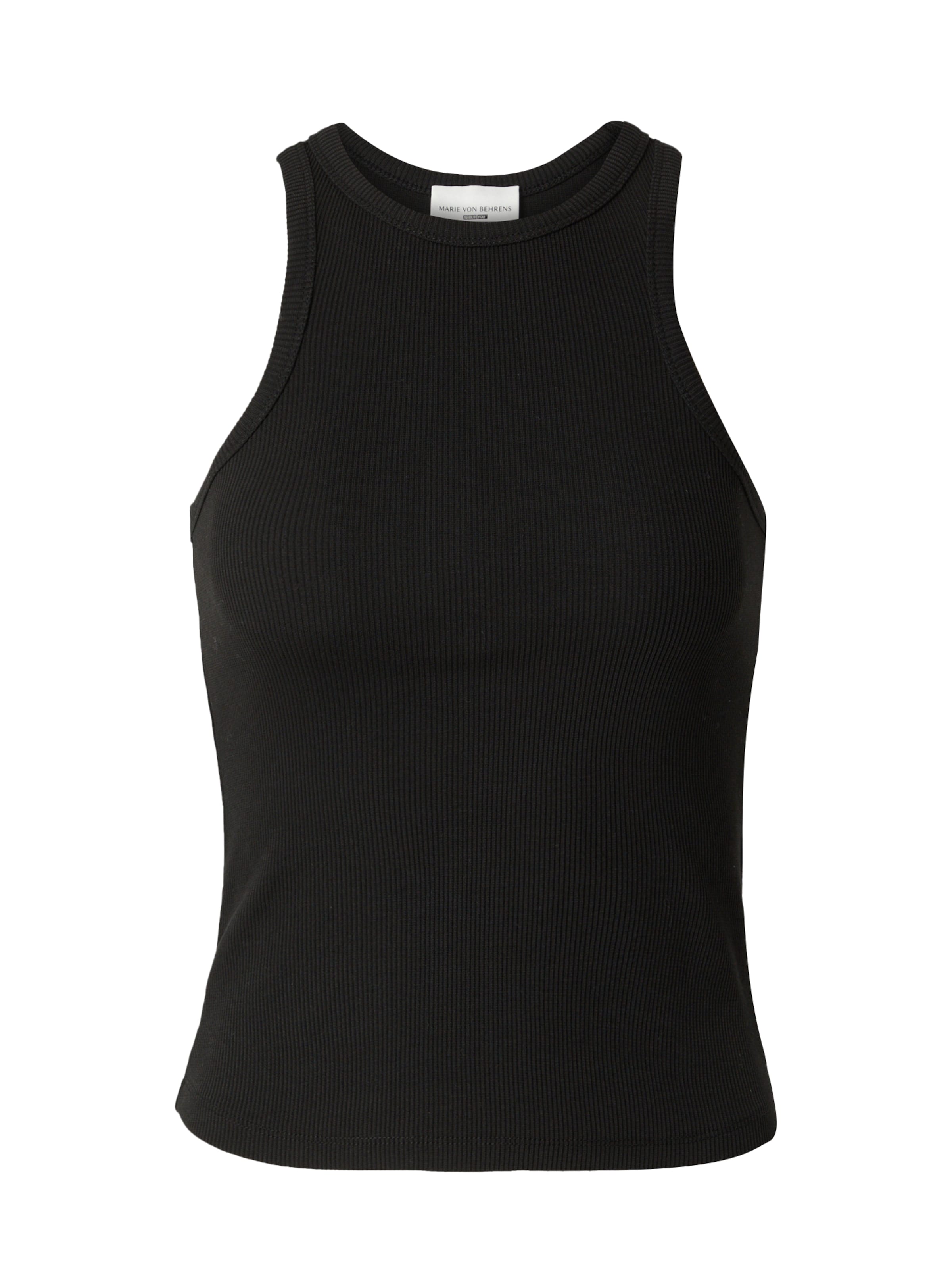 ABOUT YOU x Marie von Behrens Топ &#x27;Greta&#x27; в Черный: спереди