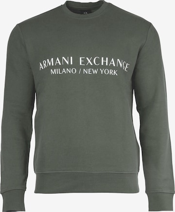 Felpa di ARMANI EXCHANGE in verde: frontale