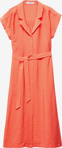 MANGO Shirt Dress 'Travel' in Orange: front