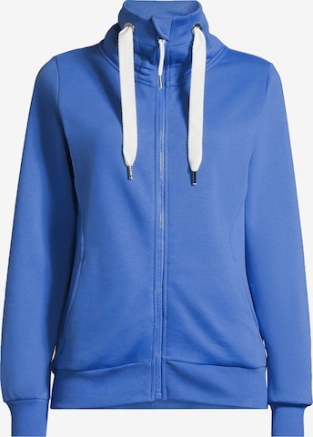 salzhaut Sweatvest 'ÖLLERN' in Blauw: voorkant