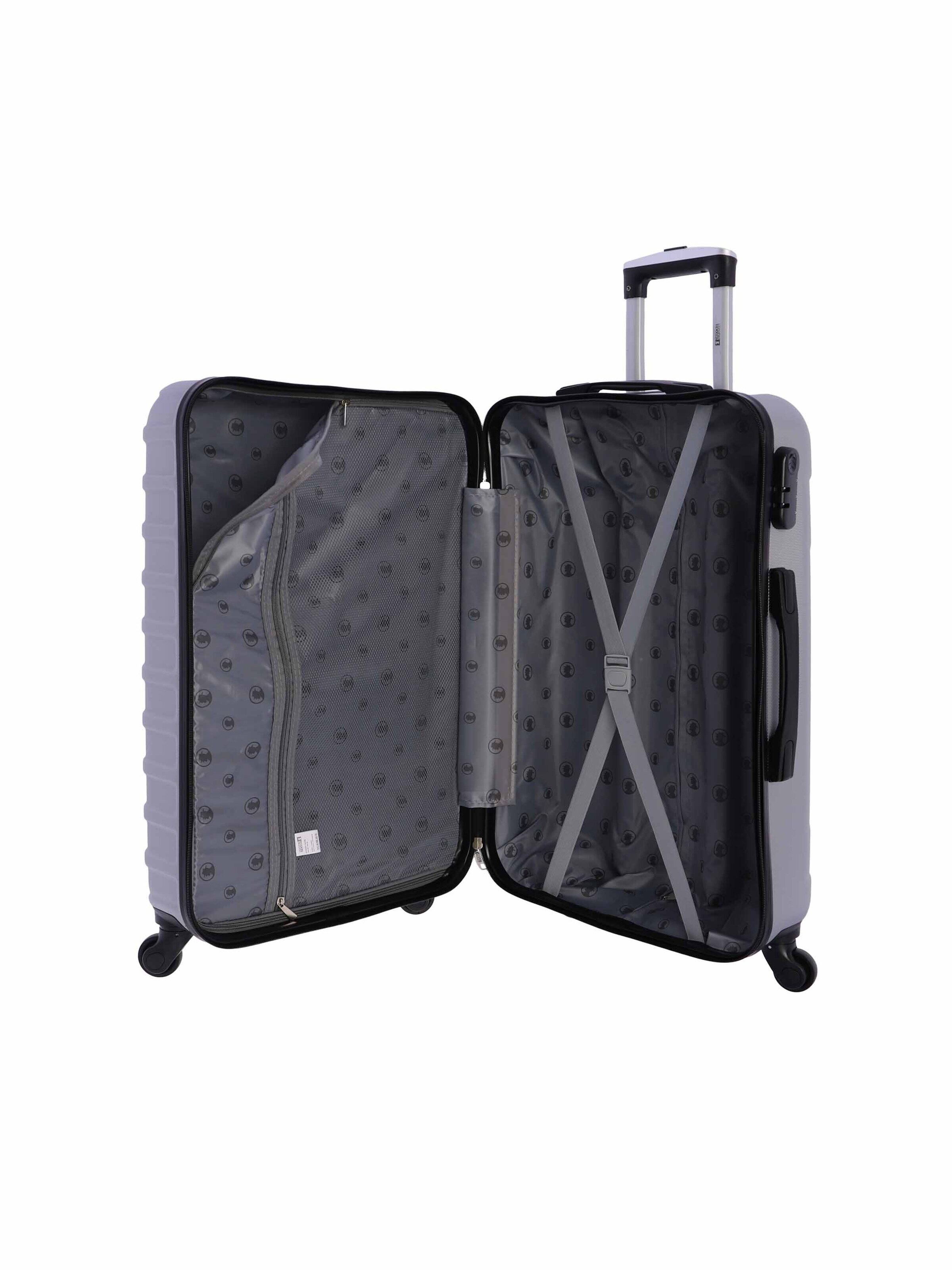 Coronel Tapioca - Carrito 'Coronel Tapioca Maleta Mediana 23 kg | Maleta de Viaje Rígida con 4 Ruedas Dobles 360º, Candado numérico y Asa Telescópica | Equipaje Resistente al Agua para Viajes en Avión' en plata
