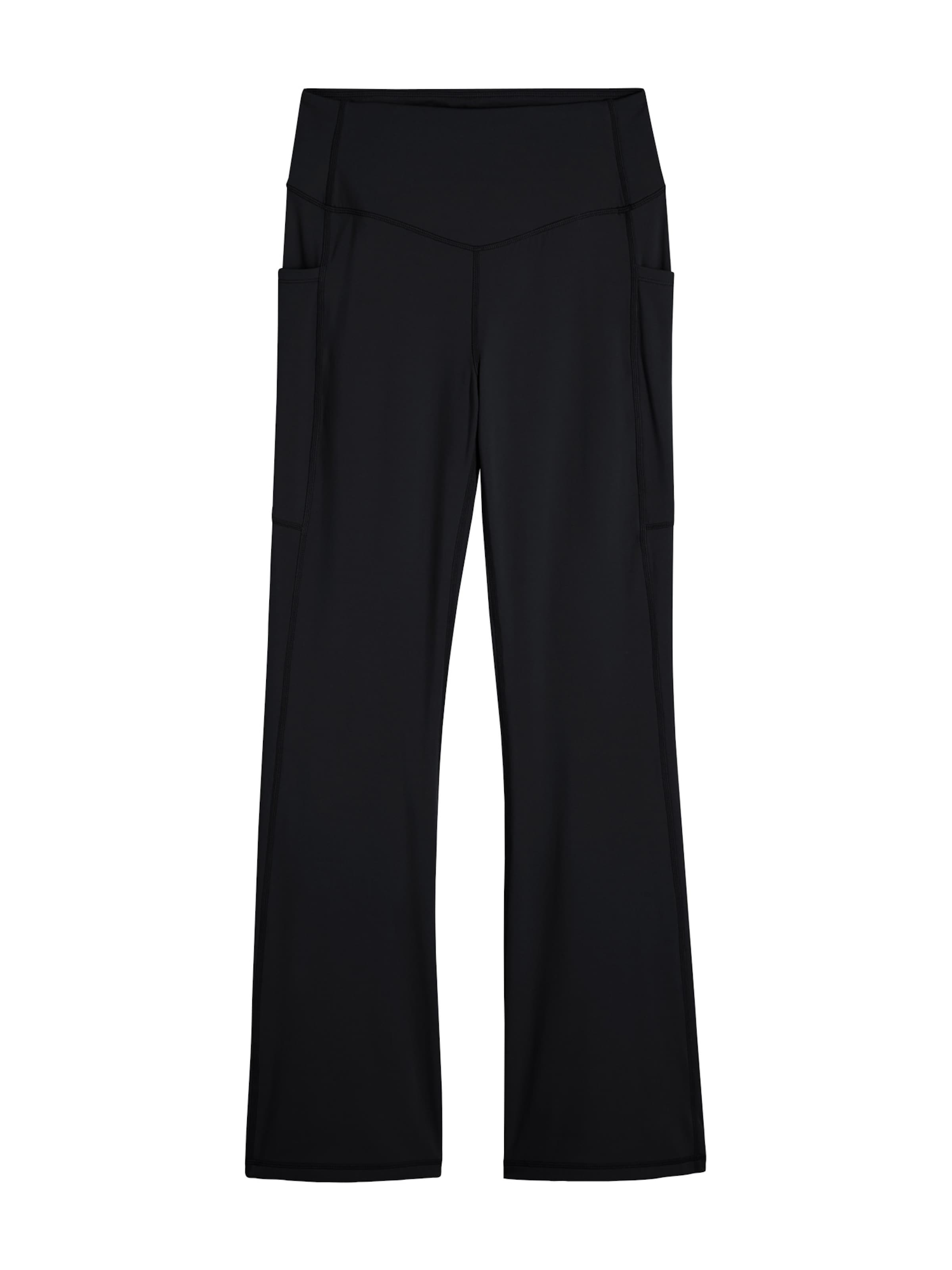 bonprix Bootcut Sporthose in Schwarz: Vorderseite