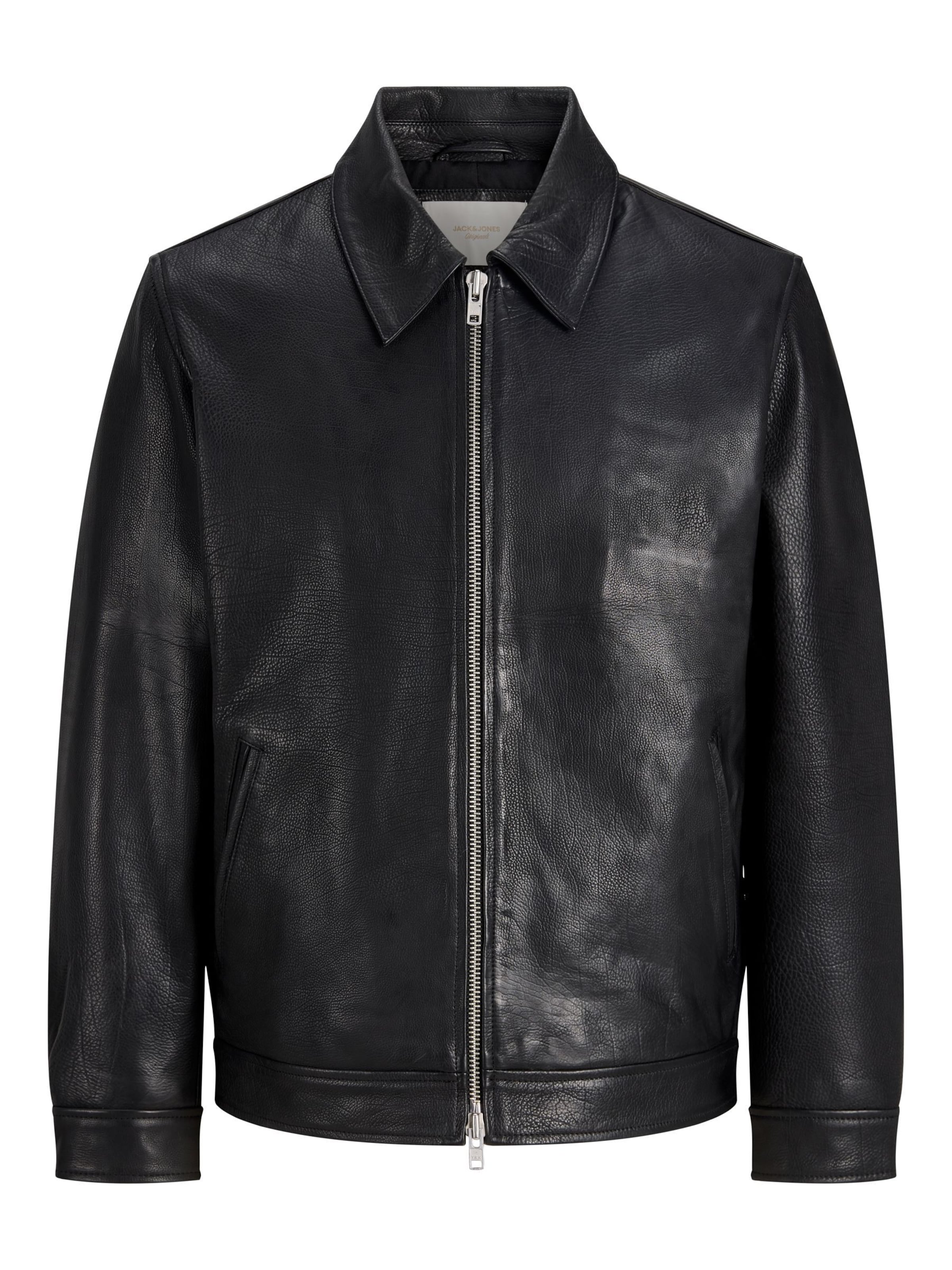 JACK & JONES Between-Season Jacket in Black: front