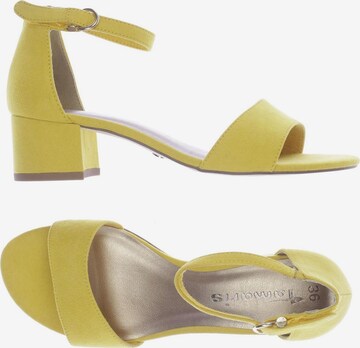 TAMARIS Sandals & High-Heeled Sandals in 36 in Yellow: front