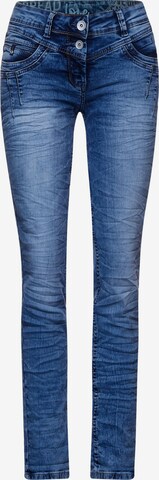 CECIL Slimfit Jeans 'Scarlett' in Blauw: voorkant